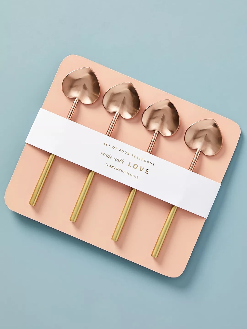 Anthropologie Heart-shaped Teaspoons - Set of Four